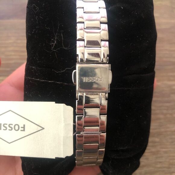 NWT! Fossil Watch Women\'s Silver Stainless Steel Crystal Bezel main image 10
